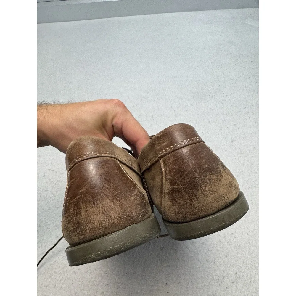 L.L.Bean Blucher 137102 Brown Moccasins Mens 11.5D Moc Toe Casual Shoes